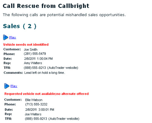 Call Rescue